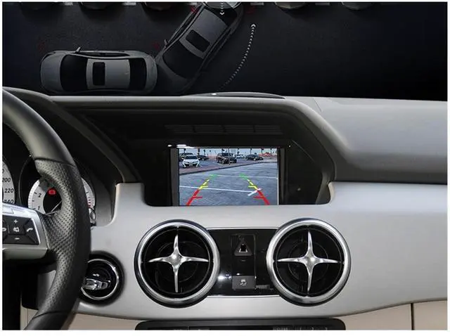 Alt view image 5 of 6 - Reverse Camera Compatible For Benz GLK 220 250 300 350 X204 2012 2013 2014 2015 Car Trunk Handle Rear View Backup Parking Camera(1080p)