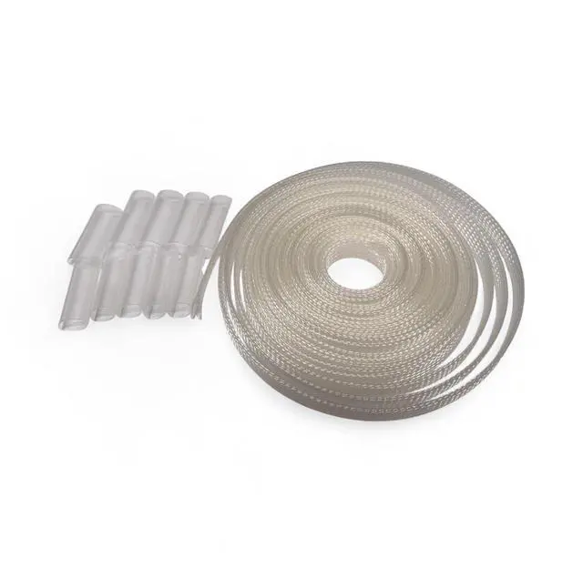 Main image of CAR Audio PET Braid Cable Sleeve Kit with Heat Shrink, 1/2 Inch x 25 Ft, UV-Resistant Polyethylene Terephthalate, 3:1 Shrink Ratio, for Indoor and Outdoor Wire Management. (Clear)