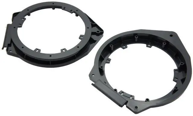 Alt view image 3 of 5 - Front Door 6.5" R65 Speakers Fits Buick Lucerne 2006-2011 | Mounting adapter for 6.75 inch spacing, direct factory replacement, easy install, clear full-range car sound, 6.5 inch size