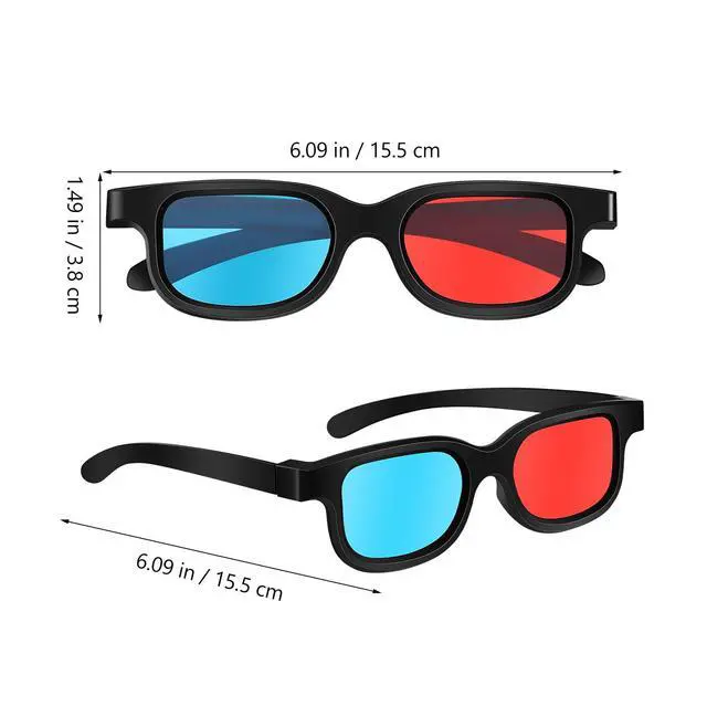 Alt view image 2 of 7 - 10 Pcs 3D Movie Glasses 3 Dimensional Glasses 3D Viewing Glasses for Viewing 3D Movies Games Projector Computer Screen Game DVD Film Television Home, 15.50X15.50X3.80CM, U77SE111251M2GPZ38