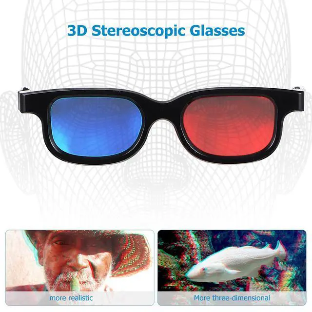 Alt view image 4 of 7 - 10 Pcs 3D Movie Glasses 3 Dimensional Glasses 3D Viewing Glasses for Viewing 3D Movies Games Projector Computer Screen Game DVD Film Television Home, 15.50X15.50X3.80CM, U77SE111251M2GPZ38