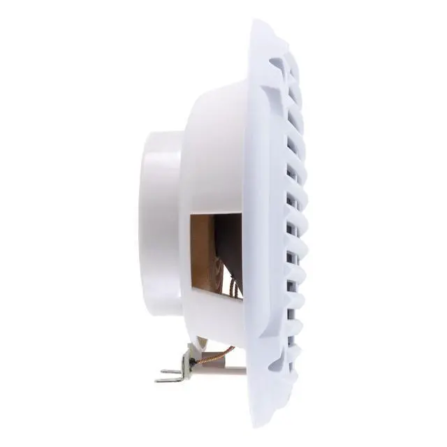 Alt view image 4 of 5 - 5.9" Dual Cone Marine Speaker Pair | 30W Max Power | Polypropylene Woofer & Mylar Tweeter | Waterproof UV & Corrosion Resistant | Flush Mount (White)
