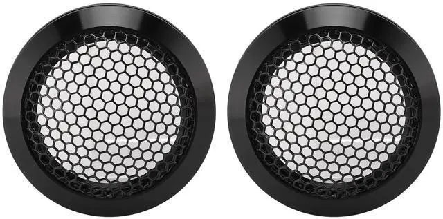 Main image of 2Pcs 2.52in Universal Car Speaker Grills, Round Speaker Grill Mesh for Speaker Mounting & Home Audio, Car Speaker Cover (Black)