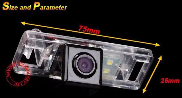 Alt view image 3 of 6 - Car Rear View Backup Parking Assist Reverse Camera Replacement for Nissan Sunny/Qashqai/X-Trail/Geniss/Pathfinder/Dualis/Navara/Juke Citroen C4/C5/C-Triomphe/C-Quatre Hatchback Peugeot 307
