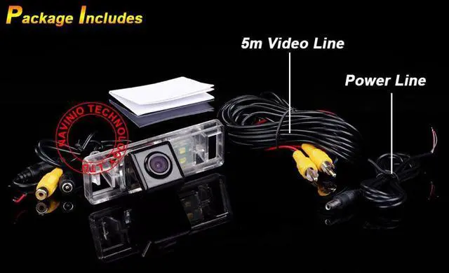 Alt view image 4 of 6 - Car Rear View Backup Parking Assist Reverse Camera Replacement for Nissan Sunny/Qashqai/X-Trail/Geniss/Pathfinder/Dualis/Navara/Juke Citroen C4/C5/C-Triomphe/C-Quatre Hatchback Peugeot 307