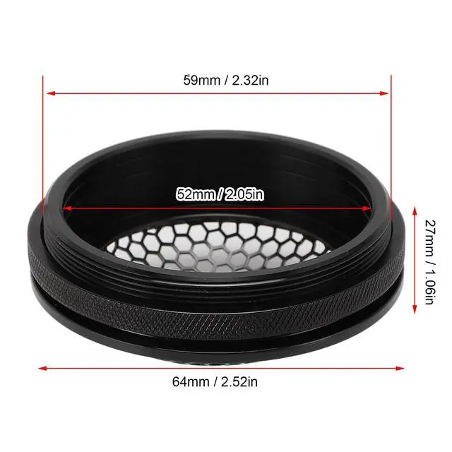 Alt view image 6 of 7 - 2Pcs 2.52in Universal Car Speaker Grills, Round Speaker Grill Mesh for Speaker Mounting & Home Audio, Car Speaker Cover (Black)