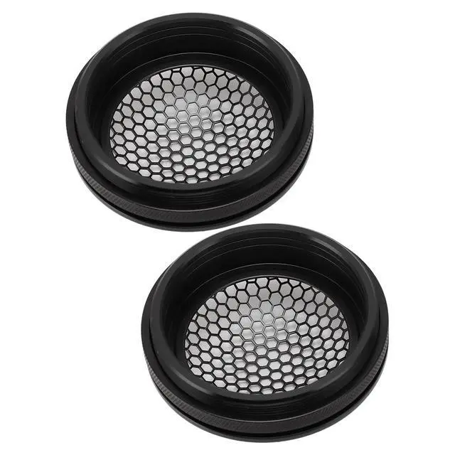 Alt view image 7 of 7 - 2Pcs 2.52in Universal Car Speaker Grills, Round Speaker Grill Mesh for Speaker Mounting & Home Audio, Car Speaker Cover (Black)