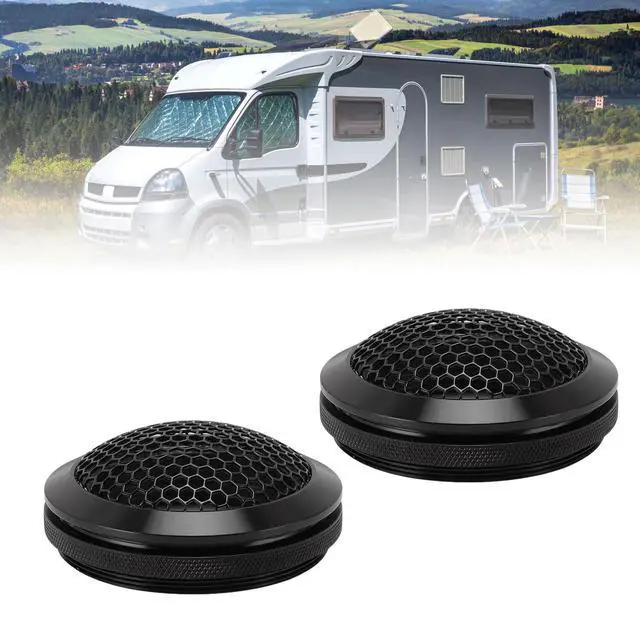 Alt view image 5 of 7 - 2Pcs 2.52in Universal Car Speaker Grills, Round Speaker Grill Mesh for Speaker Mounting & Home Audio, Car Speaker Cover (Black)