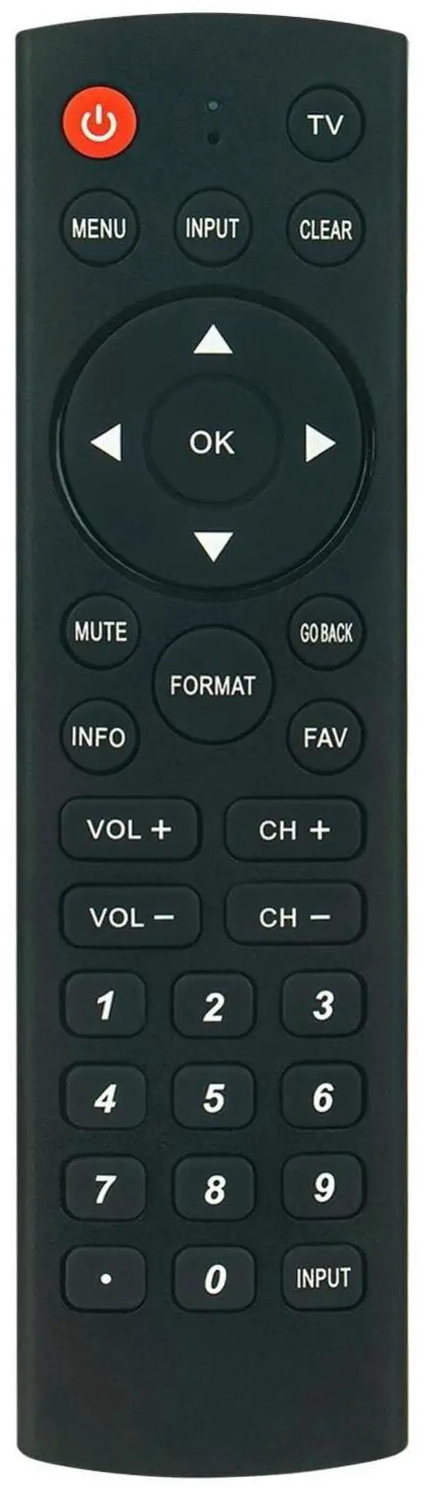 Main image of RC246 Replacement Remote Control for RCA TV | Use in Living Rooms or Rooms, No programming or pairing needed, Replace Remote Compatible Models L46FHD37R