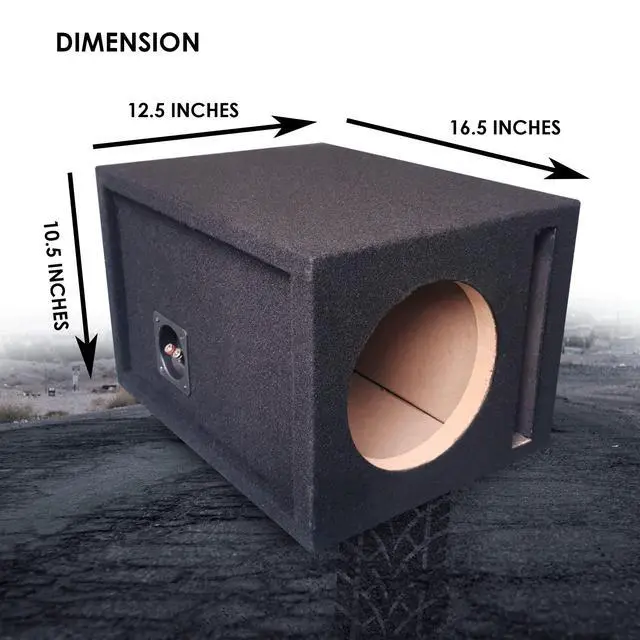 Alt view image 4 of 5 - CA-8SP 8" inch Single Ported Hatchback Box Sub Speaker Truck Subwoofer - Single Box - All MDF