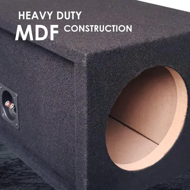 Alt view image 5 of 5 - CA-8SP 8" inch Single Ported Hatchback Box Sub Speaker Truck Subwoofer - Single Box - All MDF