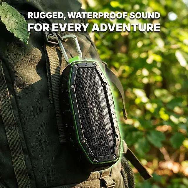 Alt view image 3 of 6 - RPB27 20w Rugged Portable Waterproof Bluetooth Speaker w Bumping Bass!