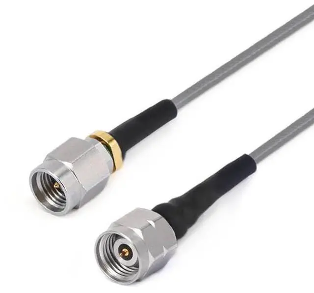 Main image of RF Cable Assembly, 2.92mm Male to 2.4mm Male, Low Loss Phase Stable Coax, DC-40GHz (200 mm)