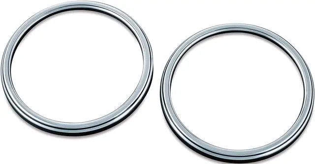 Main image of 7377 Chrome Front Fairing Speaker Grills for 2014-19 Harley-Davidson Motorcycles: Corona, Pack of 2
