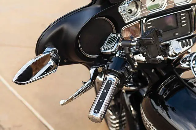 Alt view image 4 of 4 - 7377 Chrome Front Fairing Speaker Grills for 2014-19 Harley-Davidson Motorcycles: Corona, Pack of 2