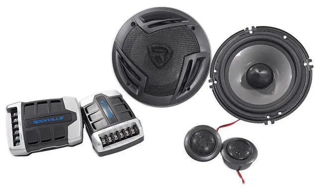 Alt view image 2 of 7 - RV65.2C 6.5" CEA-Rated Component Car Speakers, 4 Ohm, 2-Pack | 750W Peak / 140W RMS, Polypropylene Cone, PEI Dome Tweeters, 2-Way Crossovers, OFC Voice Coils, Grilles, 34Hz-22kHz
