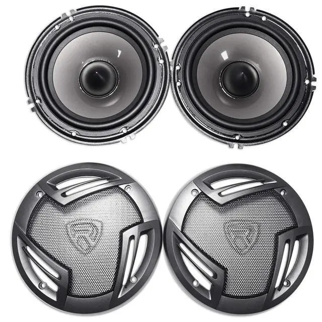 Alt view image 3 of 7 - RV65.2C 6.5" CEA-Rated Component Car Speakers, 4 Ohm, 2-Pack | 750W Peak / 140W RMS, Polypropylene Cone, PEI Dome Tweeters, 2-Way Crossovers, OFC Voice Coils, Grilles, 34Hz-22kHz