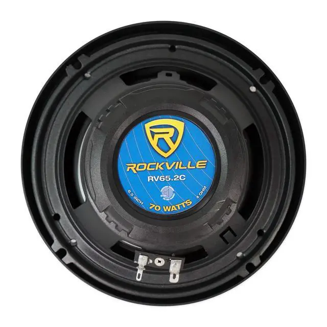 Alt view image 6 of 7 - RV65.2C 6.5" CEA-Rated Component Car Speakers, 4 Ohm, 2-Pack | 750W Peak / 140W RMS, Polypropylene Cone, PEI Dome Tweeters, 2-Way Crossovers, OFC Voice Coils, Grilles, 34Hz-22kHz