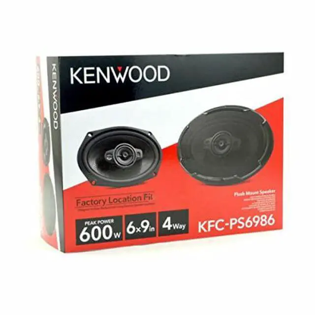 Alt view image 3 of 3 - Kfc-PS6986-6 X9 4 Way Shelf Speakers 600 Watts