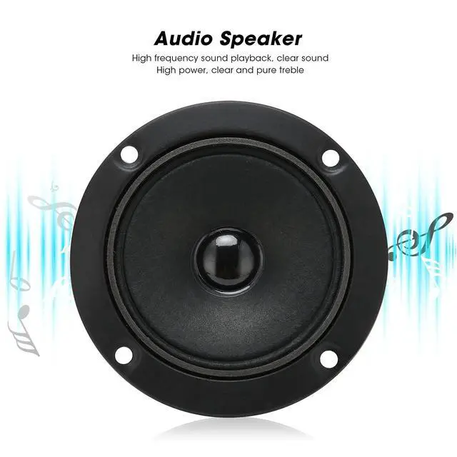 Alt view image 2 of 7 - Tweeter, 3 inch 4 15W 100dB Audio Speaker, Clear and Pure Treble, Loudspeaker Magnetic HiFi Treble Speaker, for KTV