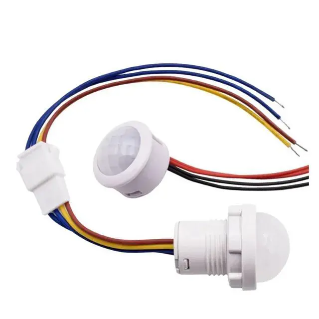 Alt view image 2 of 7 - 5/10pcs Pir Infrared Motion Automatic Light Sensor IR Detector Switch 12V 24V DC 110V 220V AC Human Body Induction Night Lamp(5pcs 100-240VAC)