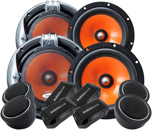 Main image of 2 Pairs 1000W 6.5-Inch 2-Way Car Audio Component Speaker System 6-1/2in Car Audio Speaker for Car, ATV, RV, Motorcycle, Boat