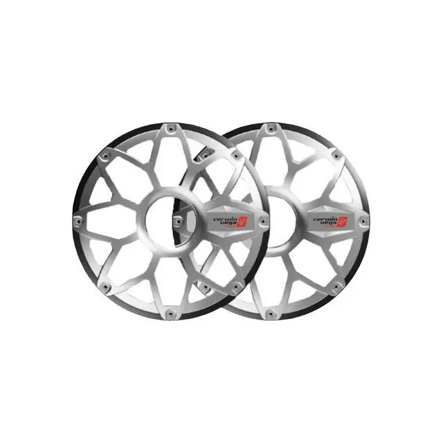 Alt view image 2 of 2 - RPM Stroker 10" Flush Mount Speaker Grill, Pair (Brushed Aluminum/Black) - SM10FGB