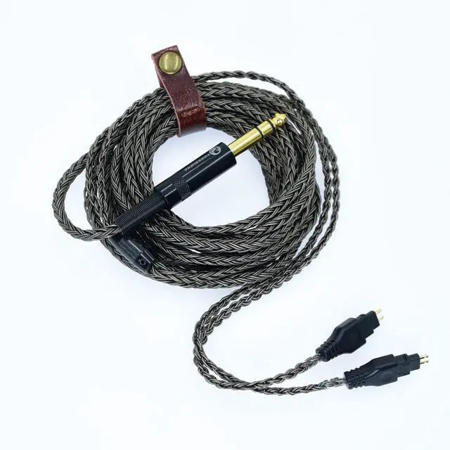 Main image of 6.35mm 1/4" Jack Stereo Replacement Audio Upgrade ofc Cable for Sennheiser hdxx HD650, HD600, HD580, HD660S, Massdrop HD6XX Headphones with Monitor (2m(6.56ft), Grey-6.35mm-hd6xx)