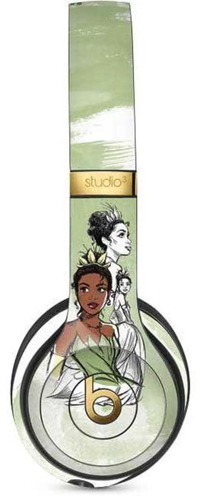 Main image of Decal Audio Skin Compatible with Studio Wireless 3 - Officially Licensed Disney Princess Tiana Sketch Design