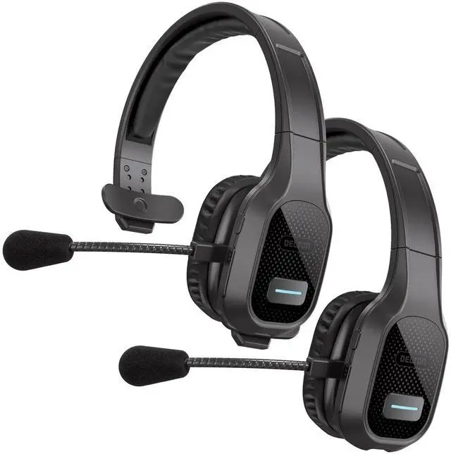 Main image of 20X Professional Wireless Computer Headset with Mic | On Ear Bluetooth 5.0 Wireless Headset, 30 Hour All Day Talk Time for Truck Drivers, Home Office, Headset Only, 2-Pack