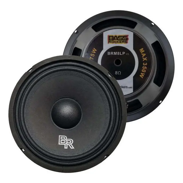 Alt view image 2 of 5 - 8" 300W High Performance Mid-Range Car Speaker (Pack of 2) - BRM8LPv2