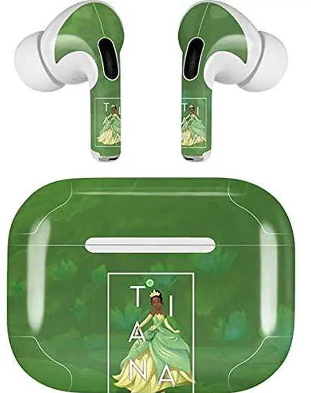 Main image of Decal Audio Skin Compatible with Apple AirPods Pro - Officially Licensed Disney Princess Tiana Floral Design