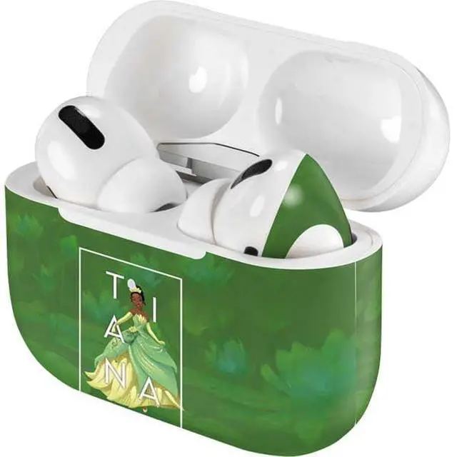 Alt view image 3 of 3 - Decal Audio Skin Compatible with Apple AirPods Pro - Officially Licensed Disney Princess Tiana Floral Design