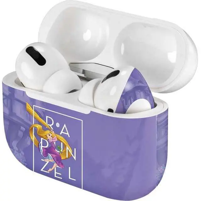 Alt view image 3 of 3 - Decal Audio Skin Compatible with Apple AirPods Pro - Officially Licensed Disney Princess Rapunzel and Pascal Design