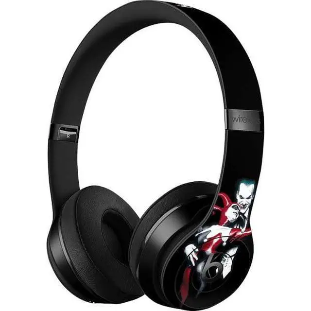 Alt view image 3 of 3 - Decal Audio Skin Compatible with Beats Solo 3 Wireless - Officially Licensed DC Comics The Joker Batman: Harley Quinn Cover #1 Art by Alex Ross. Piece Also Known as Tango with Evil Design