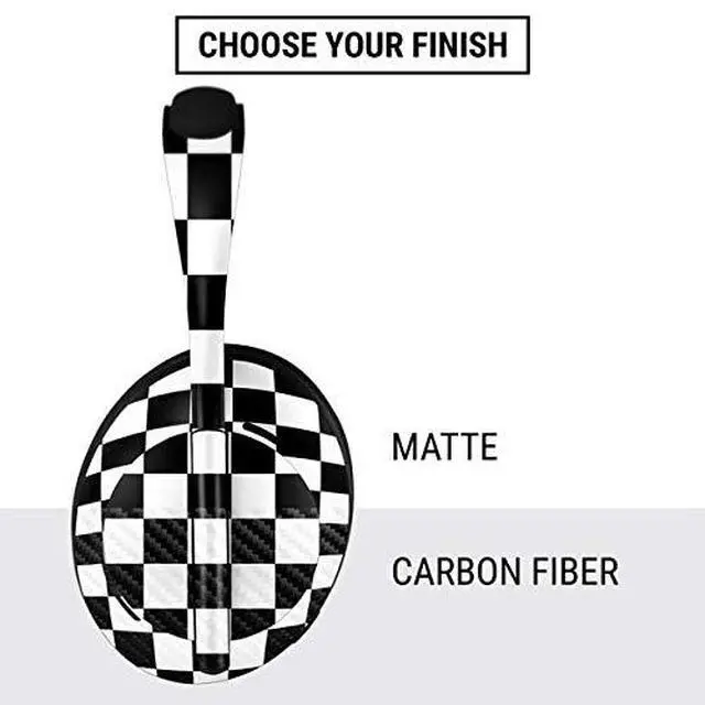 Alt view image 4 of 4 - Decal Audio Skin Compatible with Bose Noise Cancelling Headphones 700 Originally Designed Black and White Checkered Design