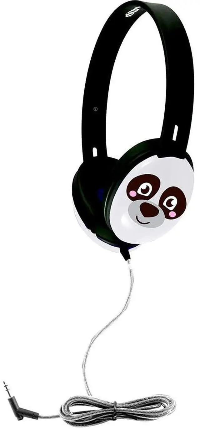 Main image of PRM100P Primo Panda On-Ear Stereo Headphones for Kids & Classrooms, Noise-Reducing Earcups, 3.5mm Plug, 5ft Dura-Cord Chew-Resistant Braided Cable, 30mm Drivers
