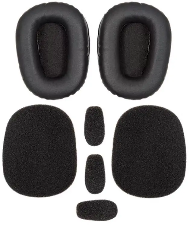 Main image of Global Teck Ear Pads 7-Pack Made for BlueParrot B450 IP54 Trucker Bluetooth Headset - Soft Foam Oversized Leatherette Covers, Secure Fit and Seal Improves Listening Audio
