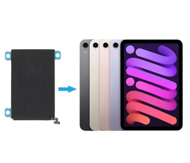 Alt view image 2 of 7 - A2522 Battery for iPad mini 6 A2567 A2568 A2569