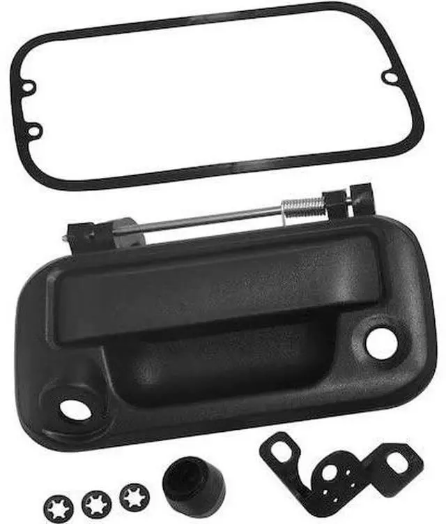 Main image of Tailgate Handle - Black Textured - with Keyhole and Backup Camera - Compatible with 2008-2015 Ford F-250 Super Duty