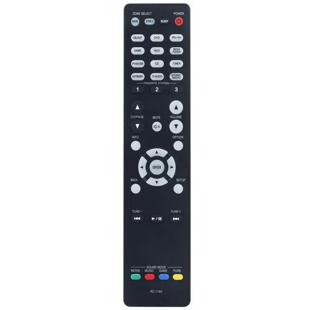 Alt view image 3 of 4 - New RC-1183 Remote Control Applicable for Denon AV Receiver AVR-X2000 AVRX2000