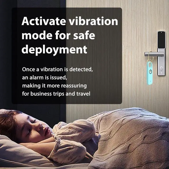 Alt view image 4 of 6 - Personal Safety Alarm for Women Safety Keychain Self Defense Keychain for Women Rechargeable Protection Devices Emergency 135db Strobe Light Upgraded Vibration Sensing Mode (Lake Blue)