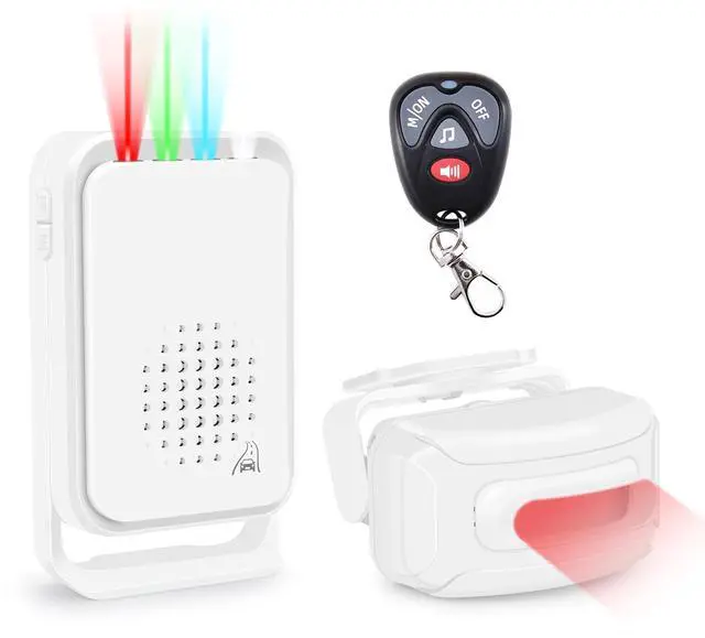 Main image of Motion Sensor Alarm with Remote,Outdoor Wireless Driveway Alarm with Loud Siren & Vibration Alert,IP64 Waterproof,204ft Range,for Mailboxes and Driveways(1PK+RMT)