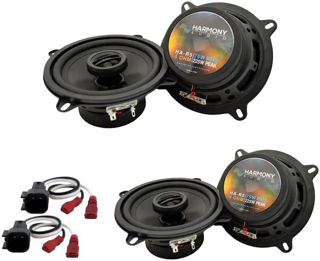 Main image of Fits Ford Taurus 2013-2019 Speaker Replacement with Harness | R5 front and rear door pair, covers 2015 model year, factory plug-in wiring connectors, no splicing, clear sound