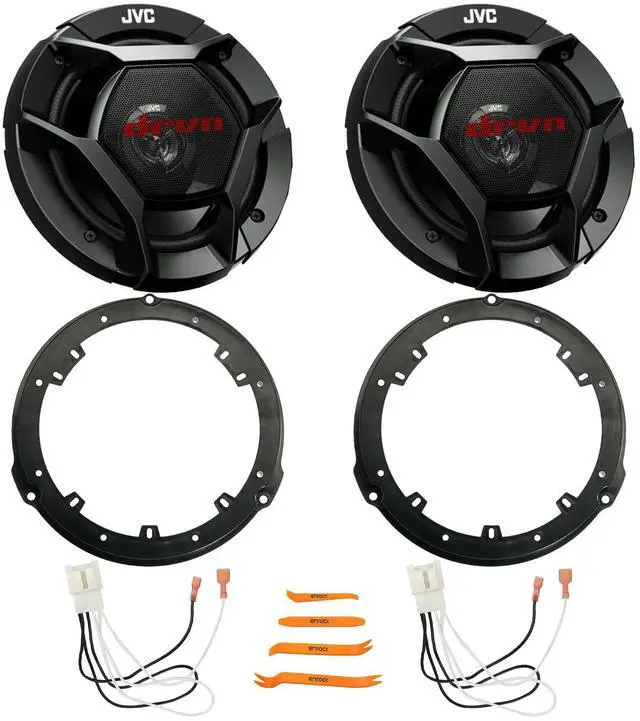 Main image of 2X CS-DR621 drvn DR Series 6.5" 300W Max 2-Way Coaxial Speakers, 2X Rear 6.5" Speaker Wire Wall Plate, 2X 4-Way Speaker Harness, Pry Tool Set (Fits Select 20152024 Ford F150 Speaker Replacement)