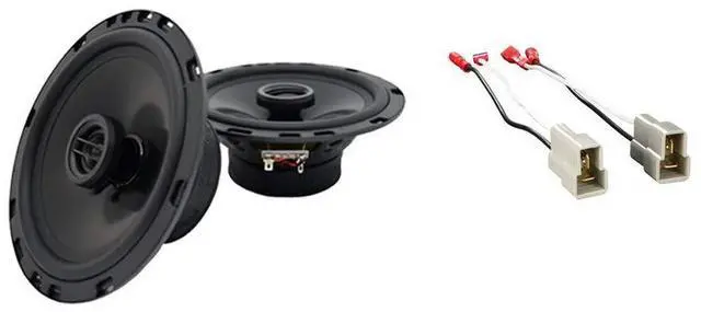 Main image of Fits Chevy Aveo 2004-2006 6.5" Front Door Speakers | Direct factory replacement upgrade, 300W power handling, smooth clear sound, easy DIY install, 6.5 inch size, covers 2005