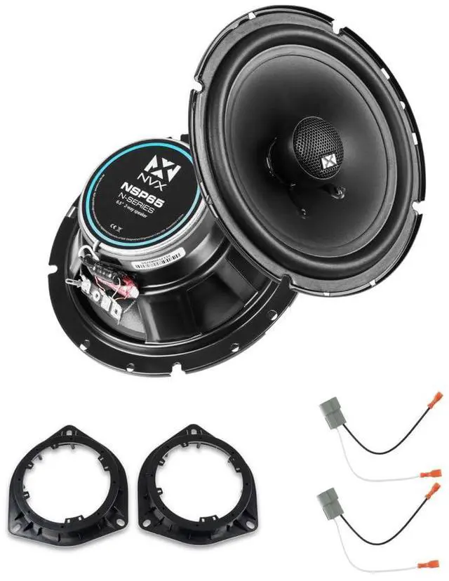 Main image of Front Door Speaker Upgrade Replacement Kit for Toyota Sequoia 2001-2007 | Pair of 6.5" N-Series Speaker Upgrade Kit for select 2001-2007 Sequoia with Speaker Adapters and Harnesses
