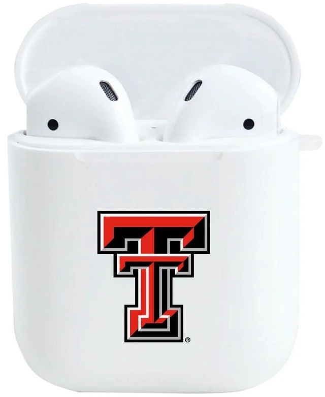 Alt view image 3 of 5 - AirPods Case, Texas Tech University AirPods (3rd Gen) / White (TPU)
