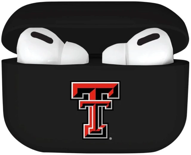 Alt view image 2 of 5 - AirPods Case, Texas Tech University AirPods (3rd Gen) / White (TPU)