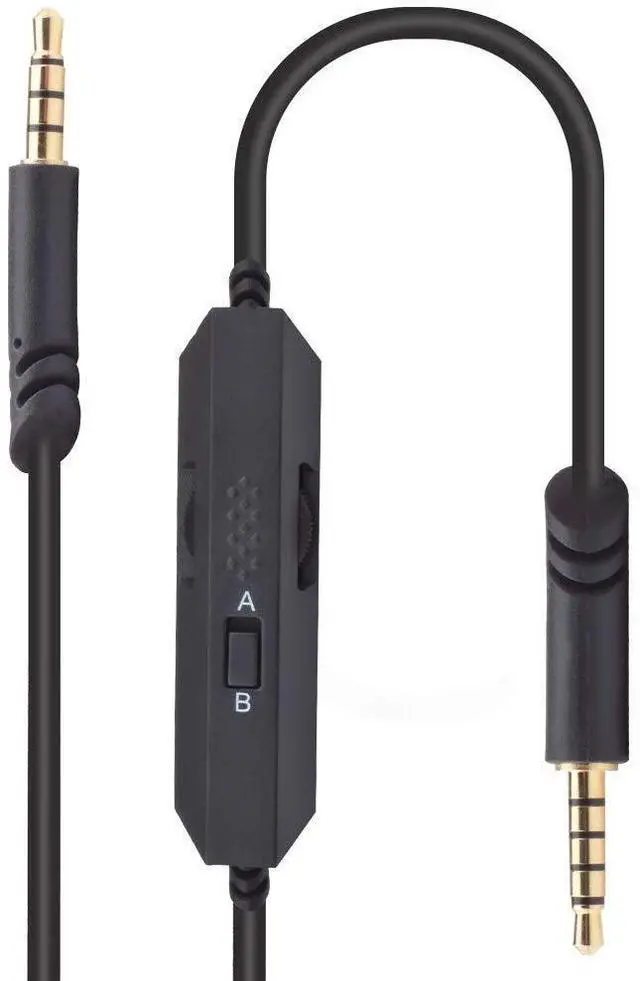 Alt view image 2 of 3 - Inline Mute with Volume Control Cable Cord Wire for AstroA10 A10 A40 A40 TR Gaming Headsets Designed for PC, Mobile, Smartphones, Xbox One and PS4 Gaming